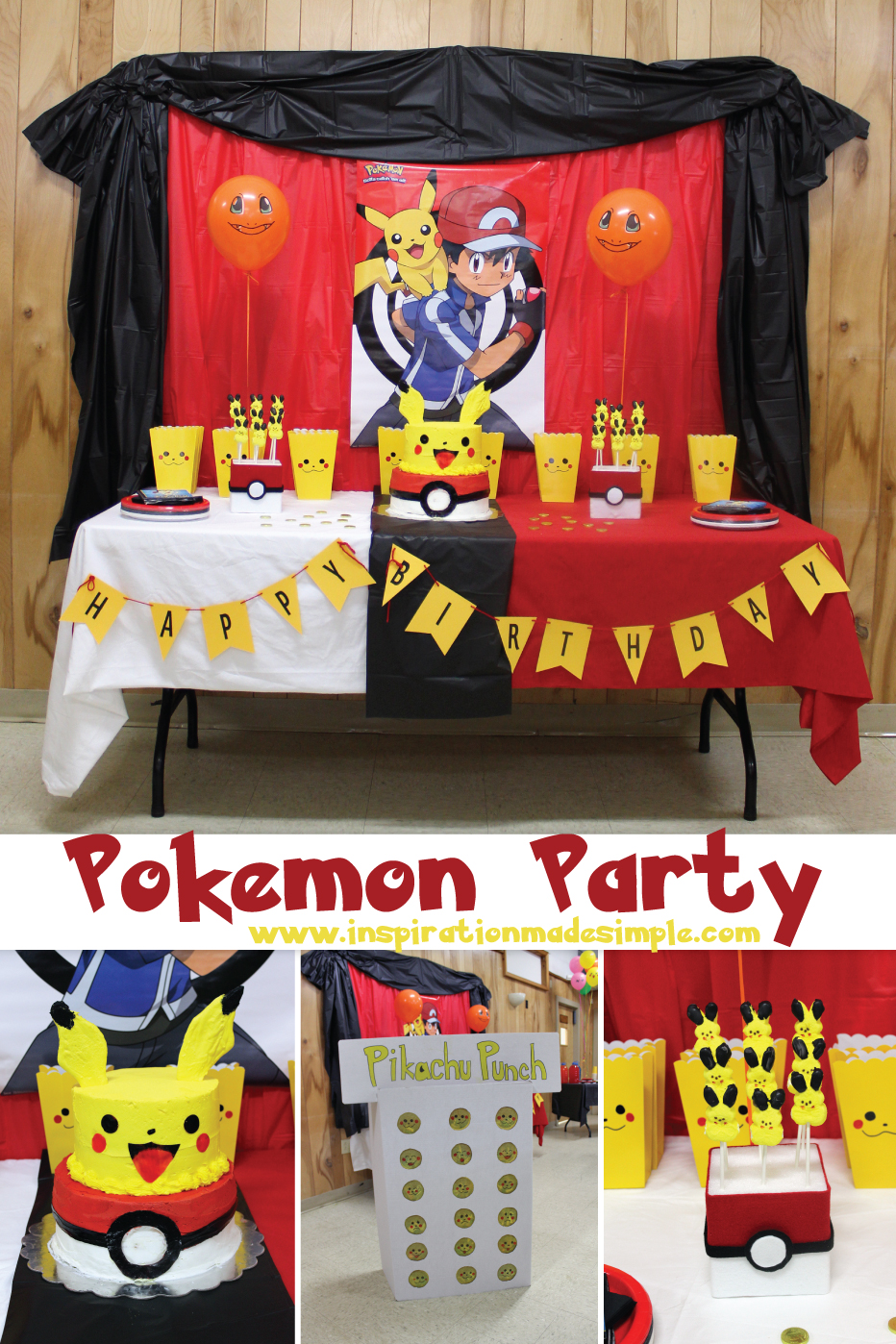 POKÉMON GO party ideas Pokémon Pokéball Birthday theme Party #decorations  #party #birthdays #DIY 