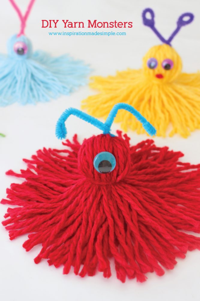DIY Yarn Monsters Tutorial