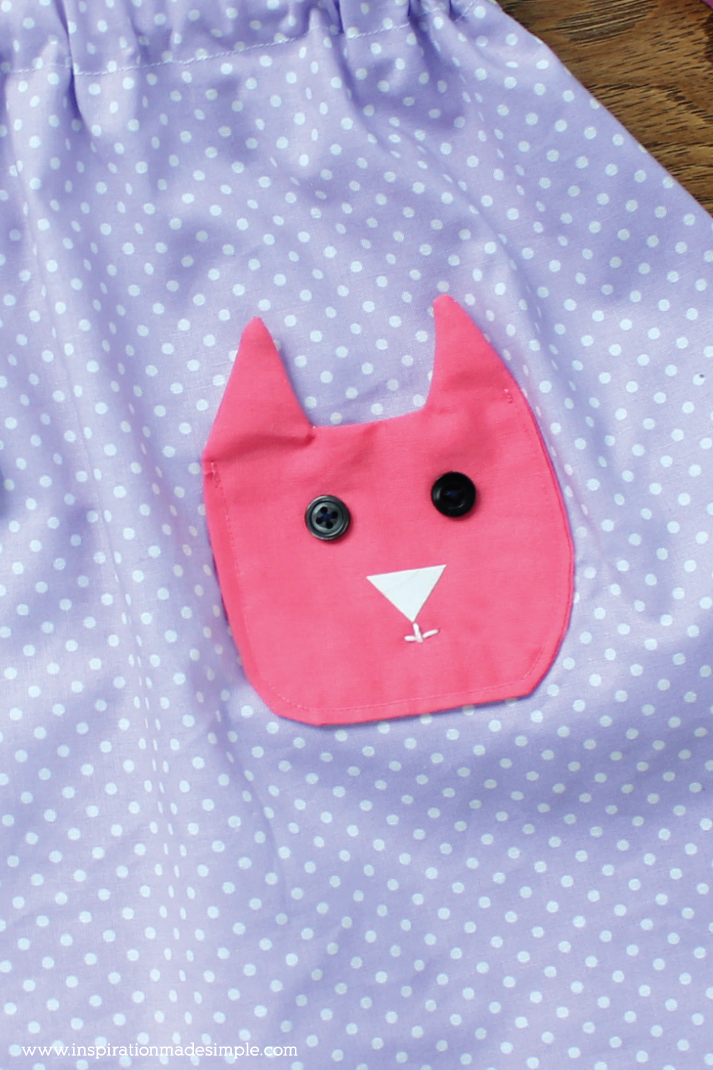 DIY Cat Head Pocket Skirt