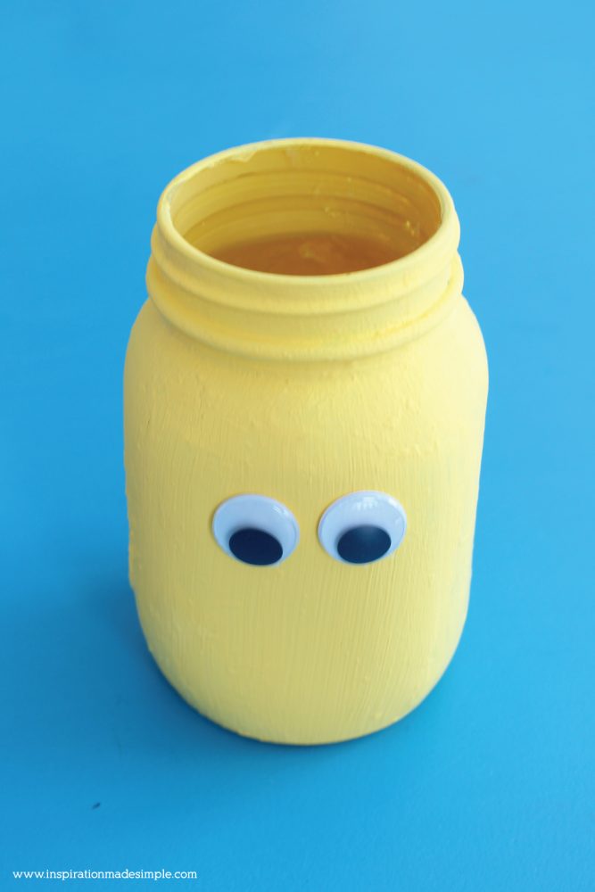 DIY Silly Faces Glass Jar Planters Kids Craft