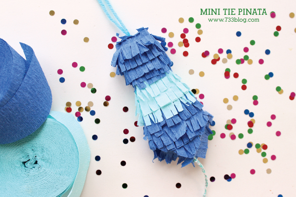 This Mini Tie Pinata is a fun and festive Father's Day Gift Idea!