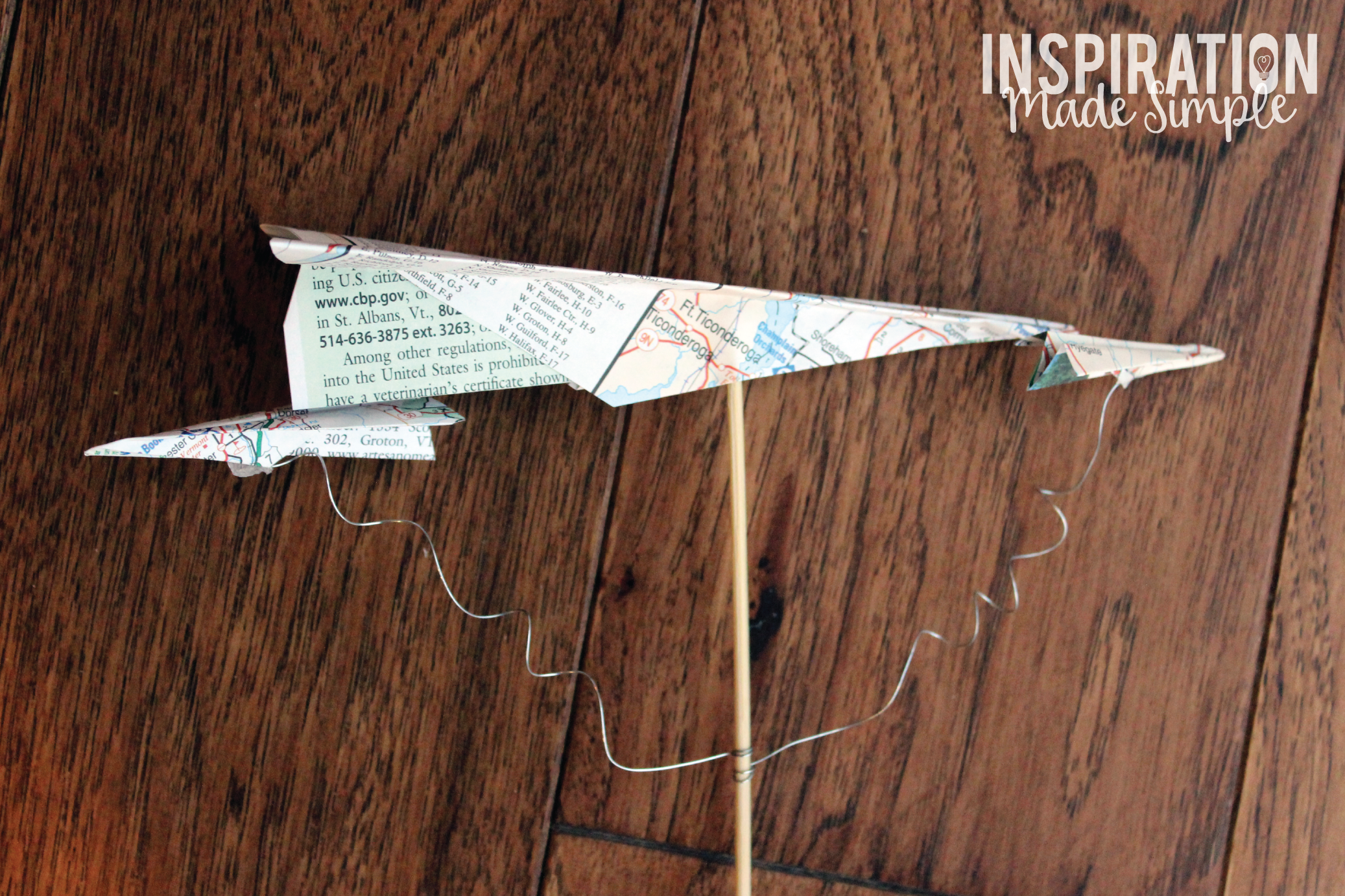 Paper Airplane Centerpiece Tutorial