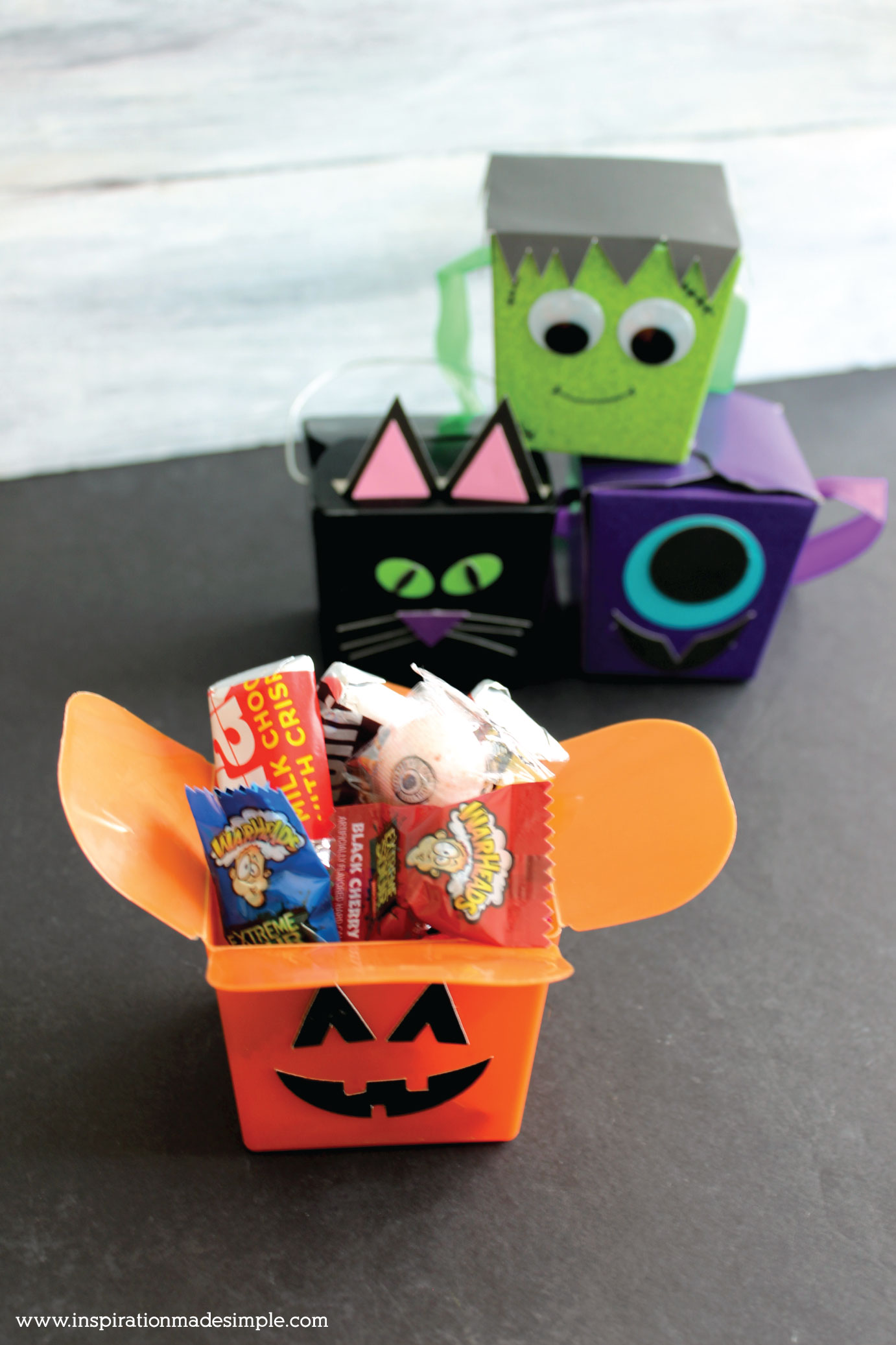 DIY Takeout Container Halloween Favors