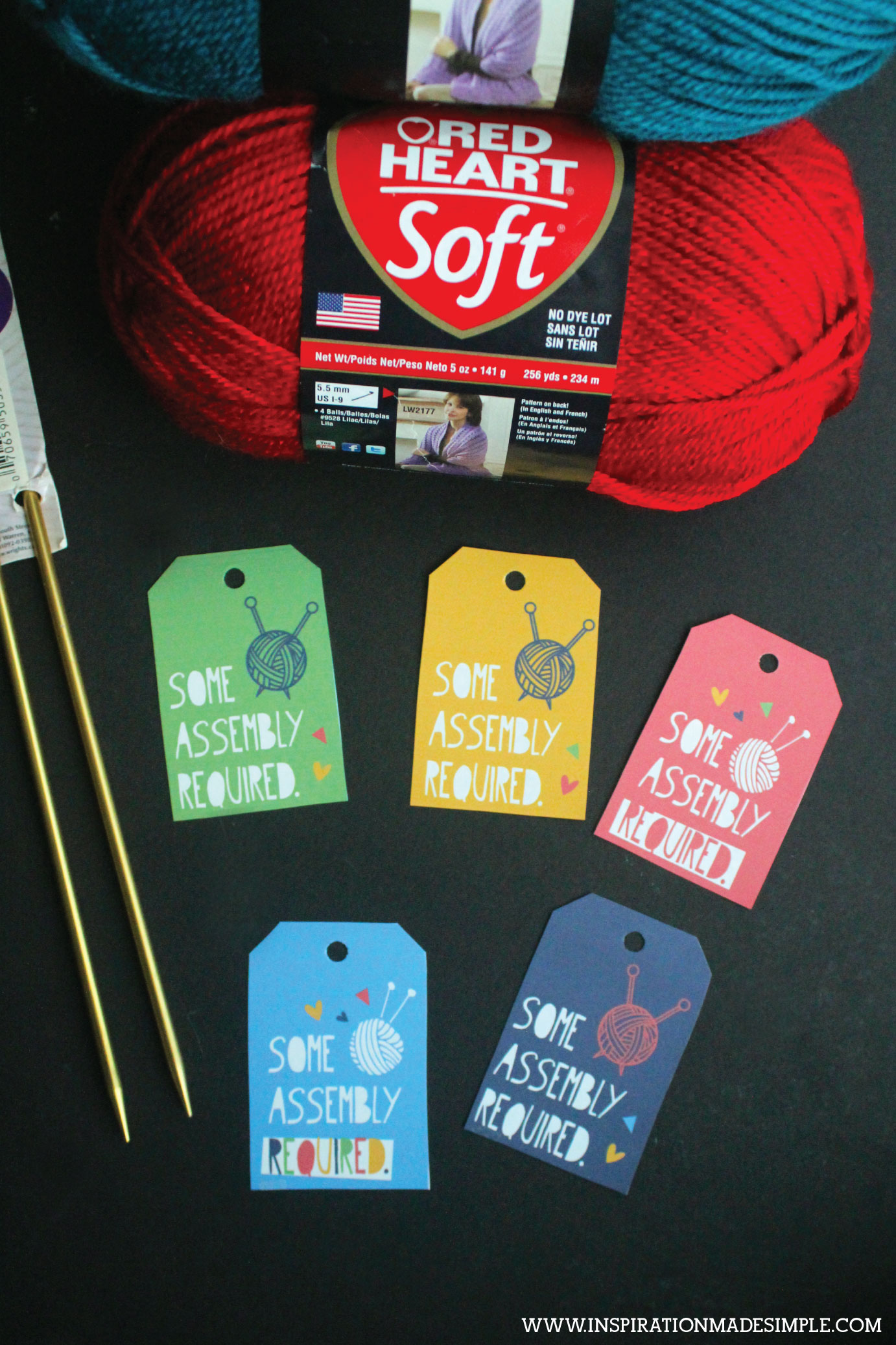 Knitting/Crochet Supplies Gift Tags