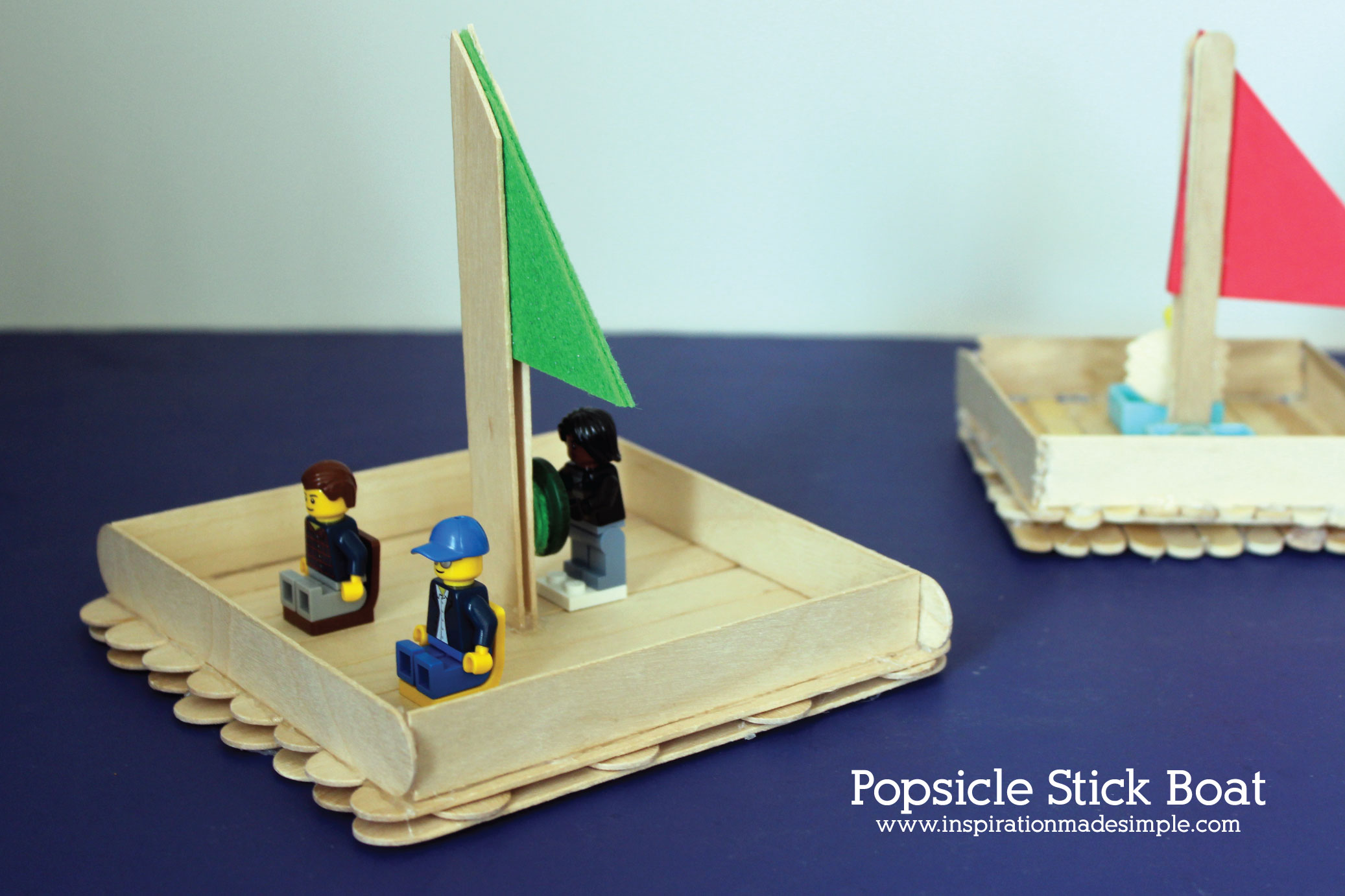 DIY Popsicle Stick Boat Kids Craft Tutorial