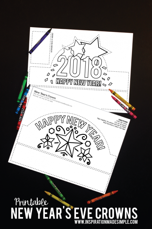 Printable New Year's Eve Crown - Inspiration Made Simple
