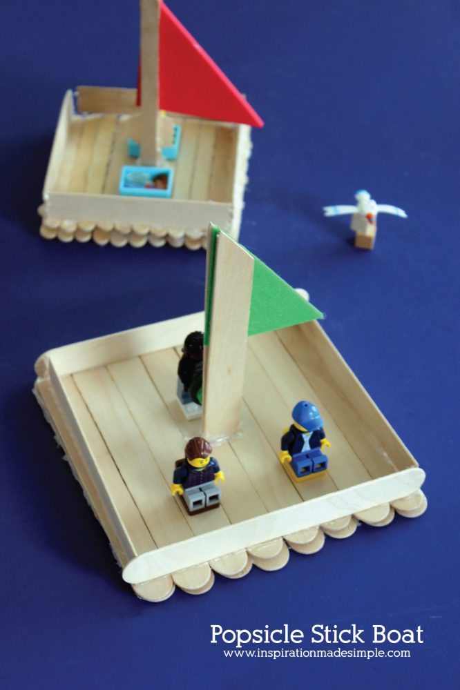 popsicle stick boat kids craft - inspiration made simple