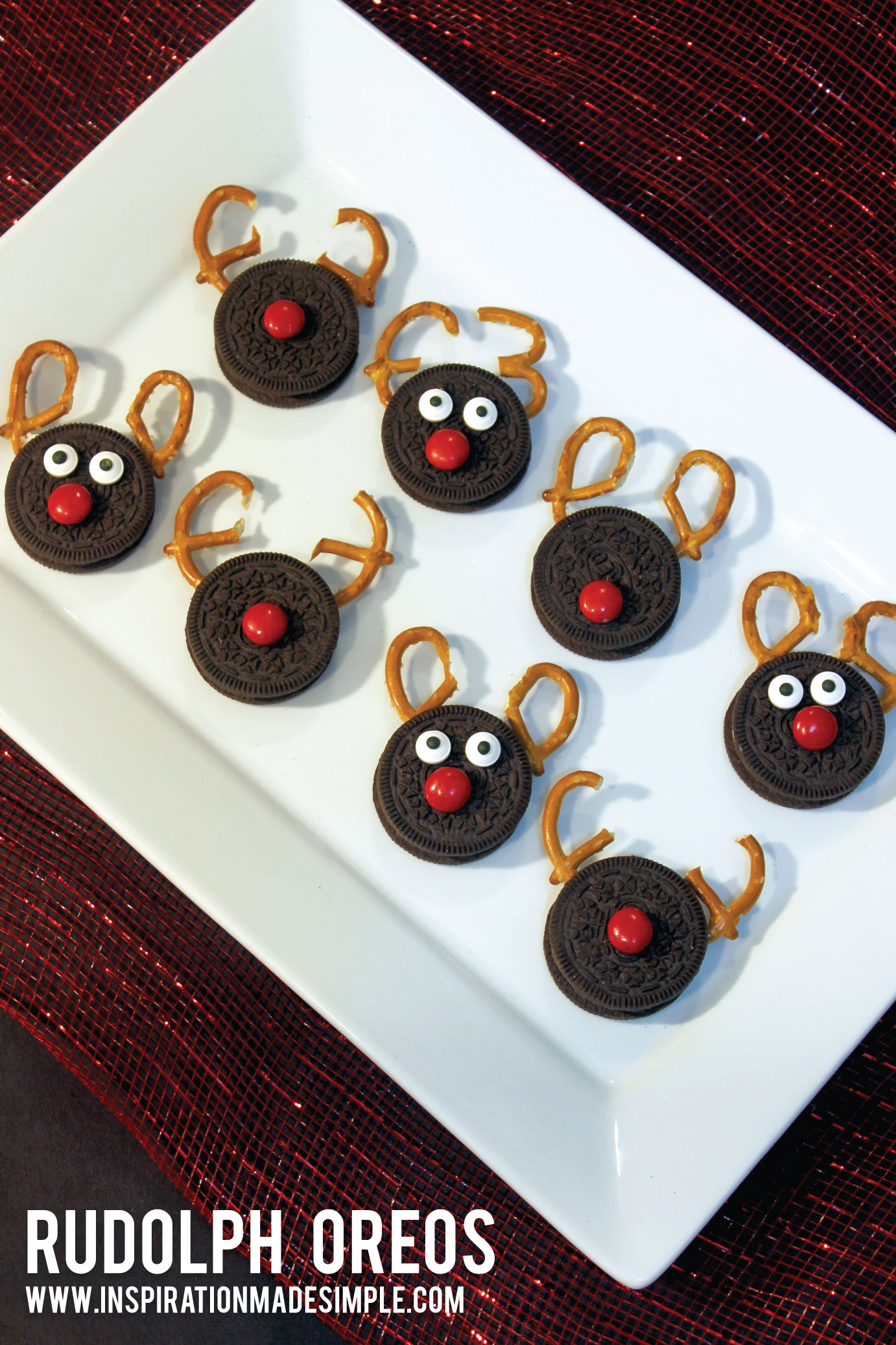 Rudolph Oreo Cookies are perfect for a Cookie Exchange!