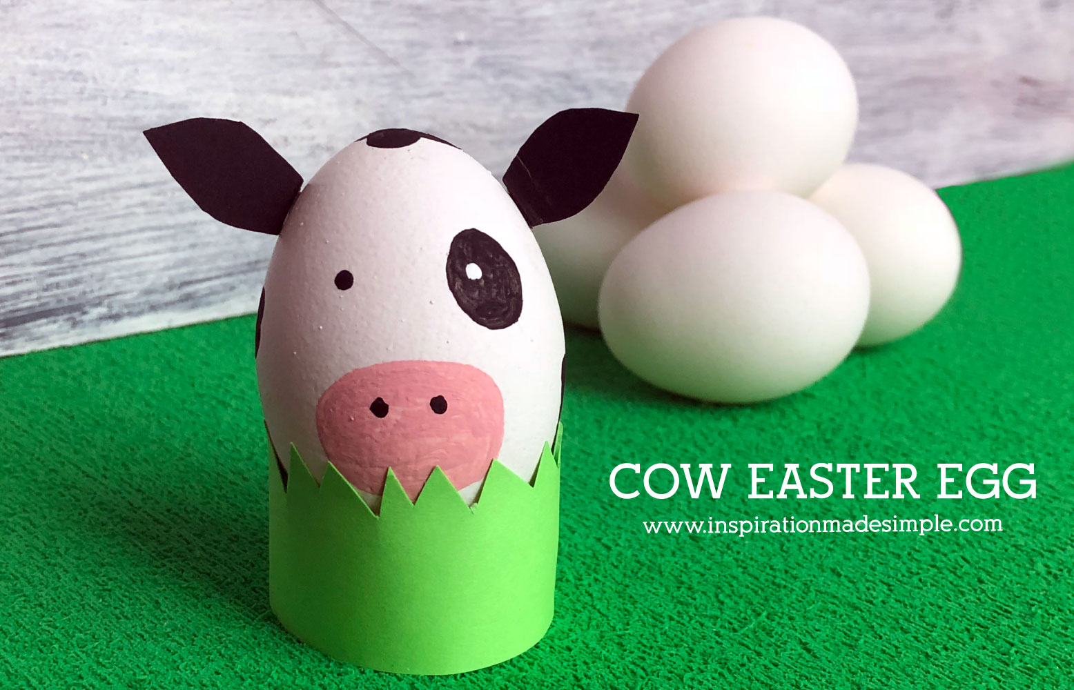 DIY Cow Easter Egg