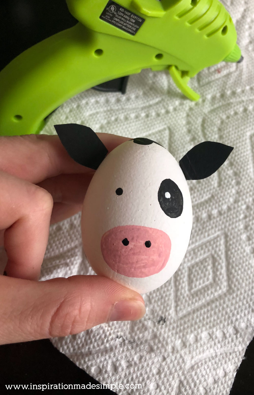 DIY Cow Easter Egg Tutorial