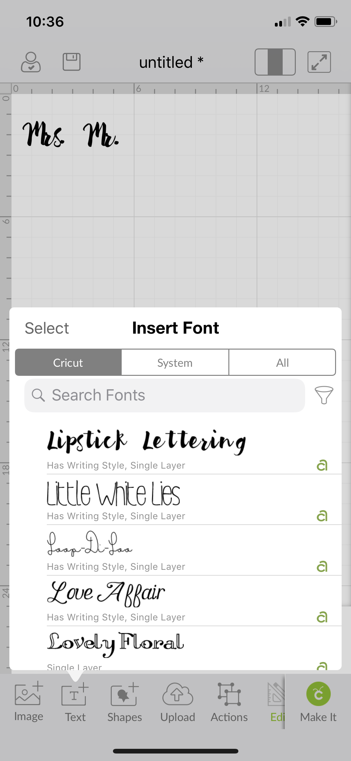 Cricut Design Space App for mobile crafting on the go!