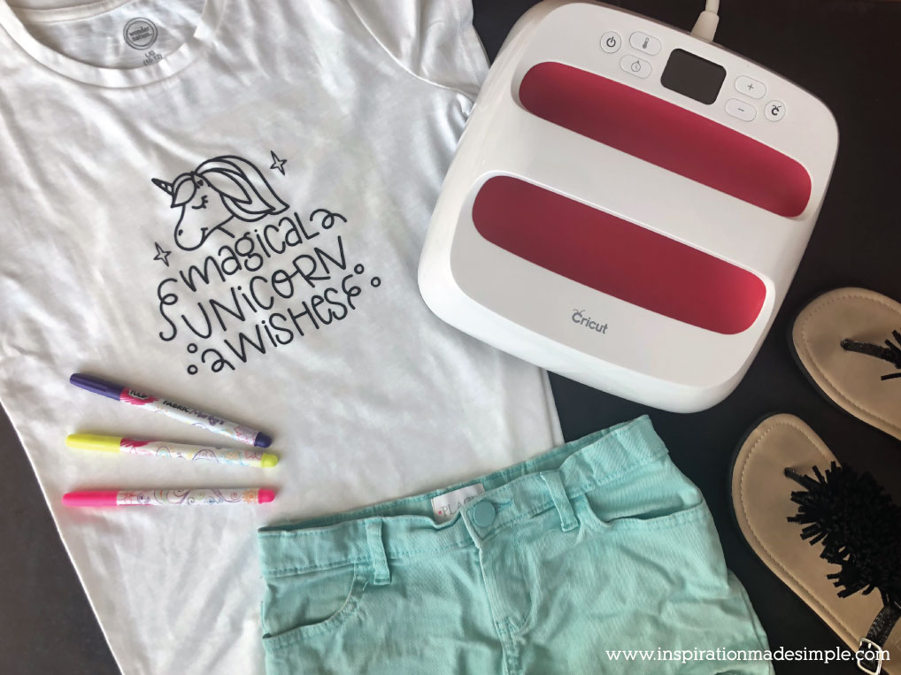 DIY Unicorn Coloring Shirt with EasyPress 2