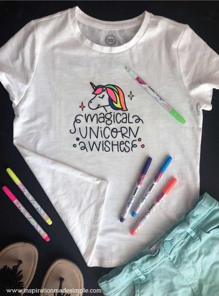 DIY Unicorn Coloring Shirt with Cricut EasyPress 2