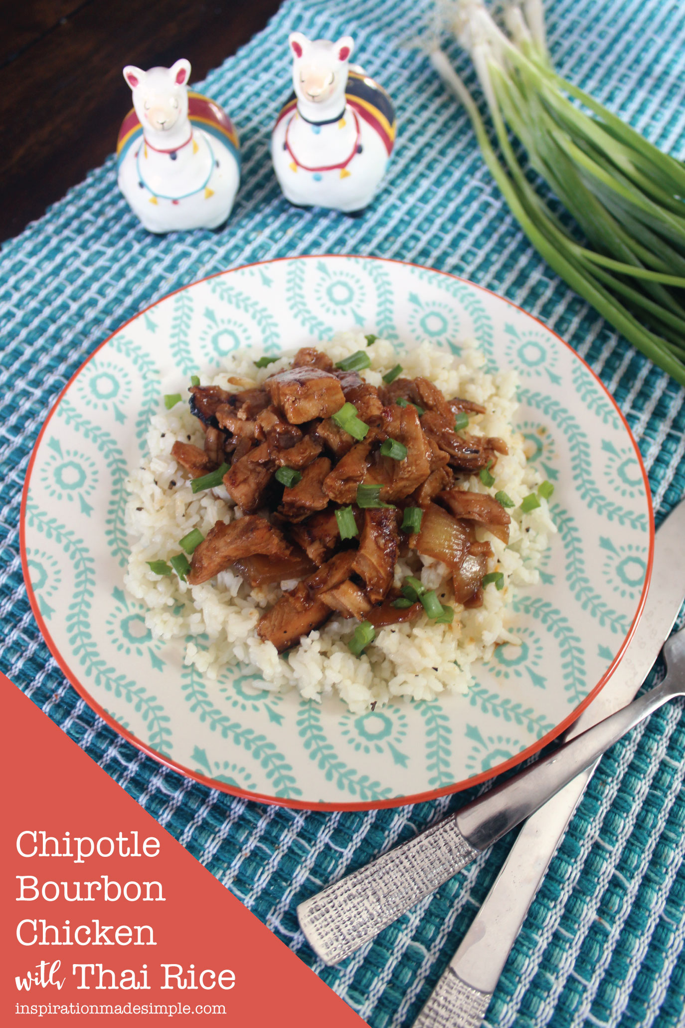 Chipotle Bourbon Chicken with Thai Rice