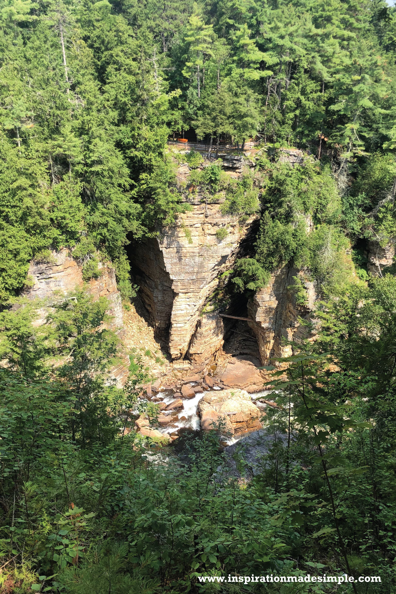 Hiking Ausable Chasm in New York