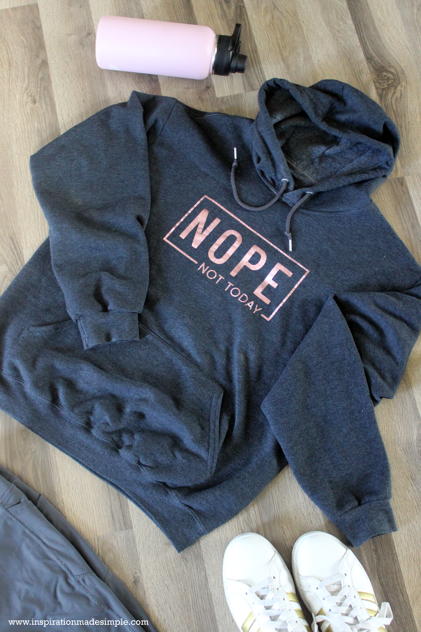 DIY Nope, Not Today Sweatshirt with the Cricut Maker and EasyPress