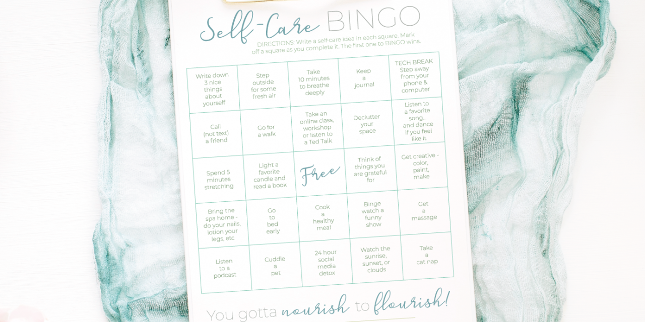 Printable Self-Care Bingo