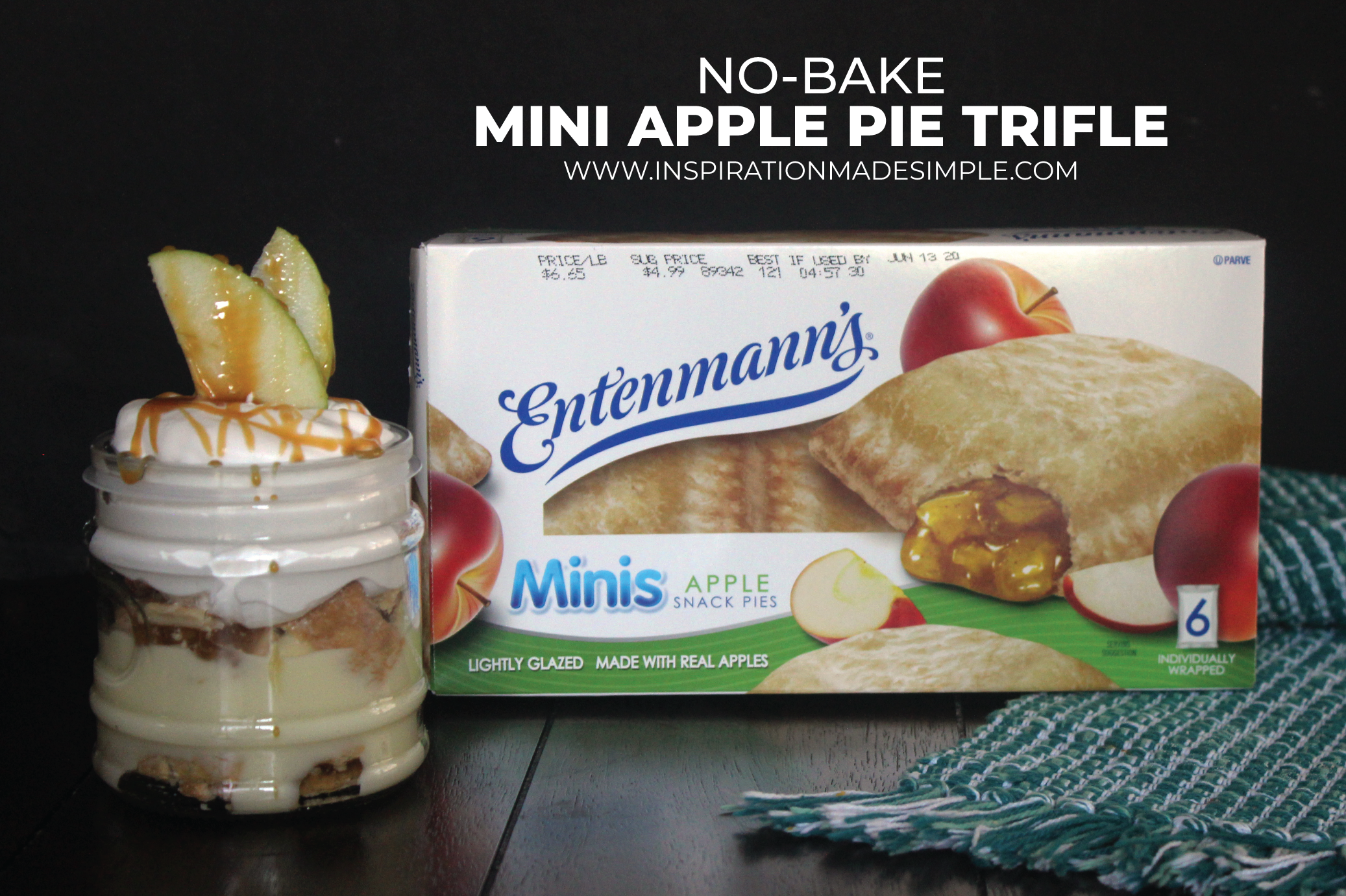 No-Bake Mini Apple Pie Trifle with Entenmann’s® Minis Apple Snack Pies