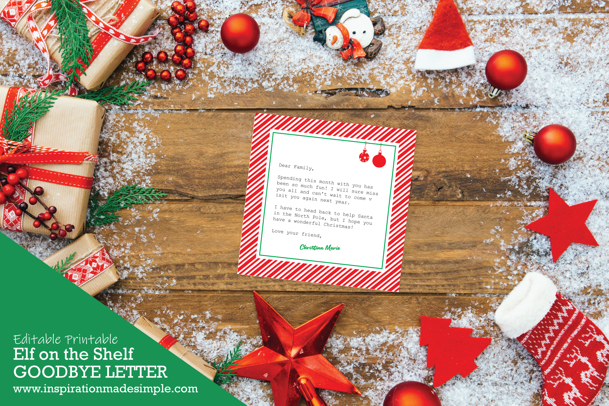 Shelf Elf Goodbye Letter Inspiration Made Simple