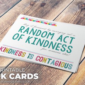 Free Printable Random Acts of Kindness Cardsards