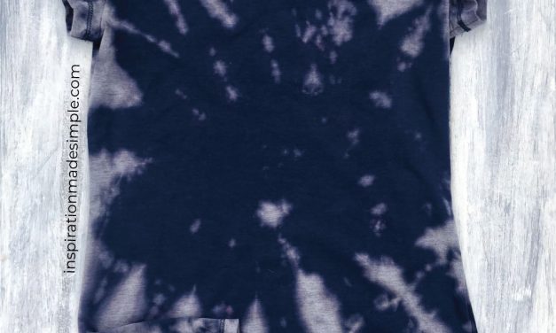 Reverse Tie Dye with Bleach