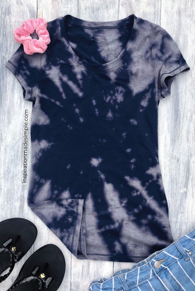 Reverse Tie Dye with Bleach - Inspiration Made Simple