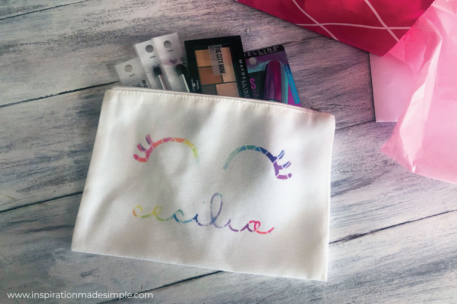 Personalized cosmetic bag