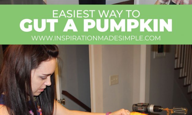 Easiest way to gut a pumpkin