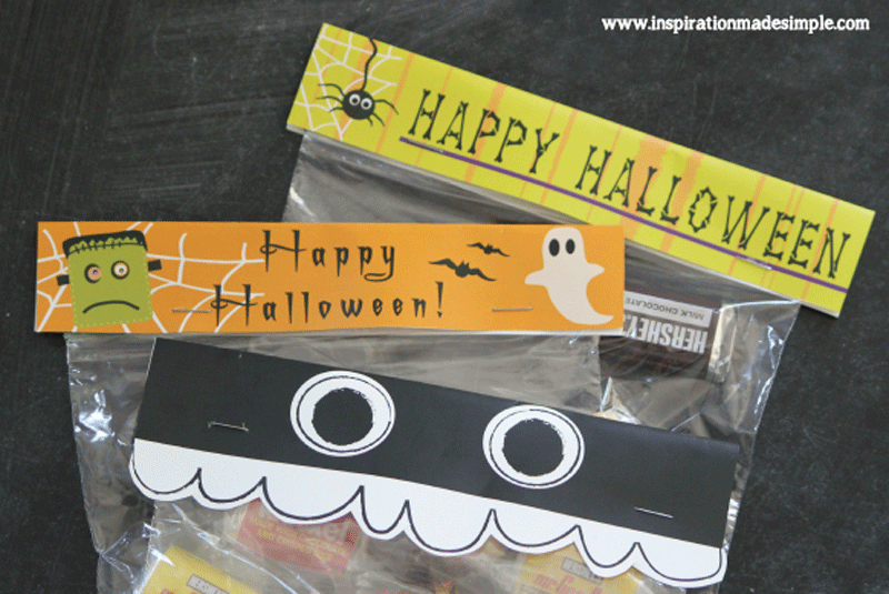 Halloween Bag Toppers for Trick or Treaters