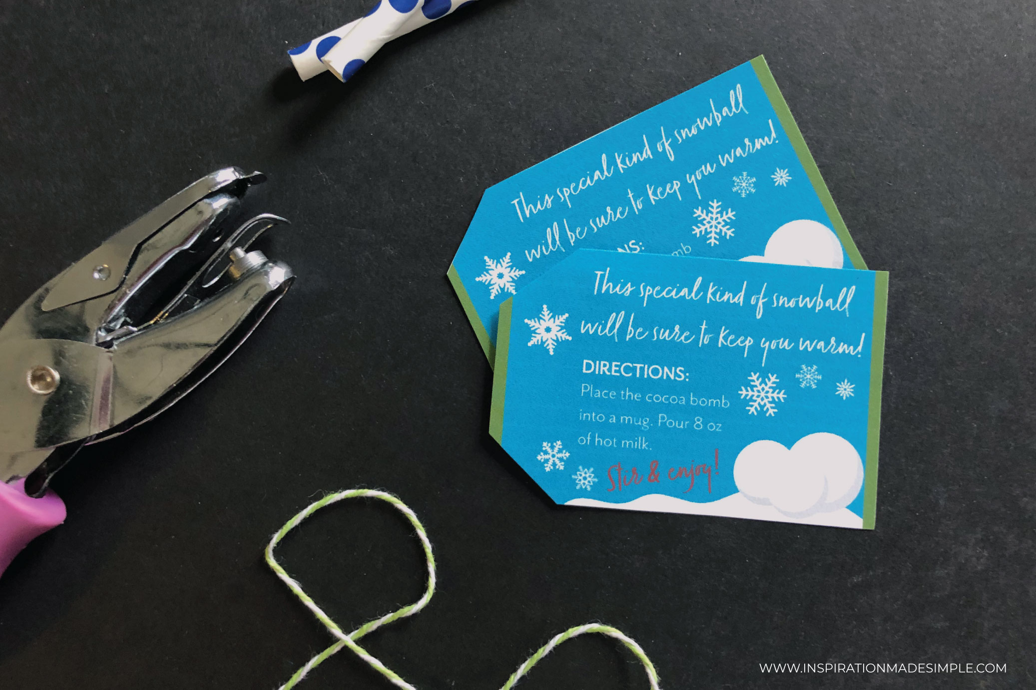 Printable Hot Chocolate Bomb Gift Tags