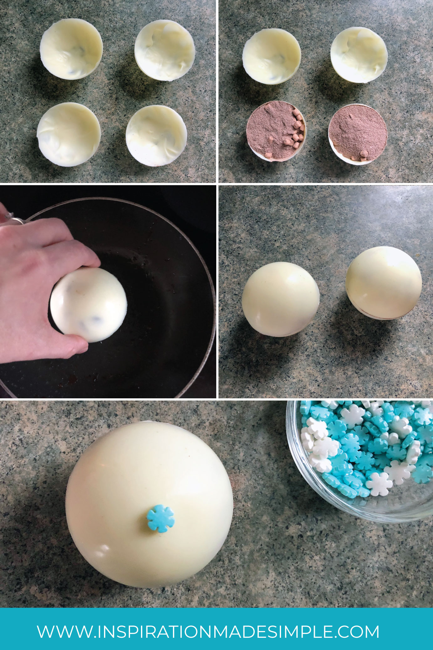 How to make Snowball Hot Chocolate Bombs