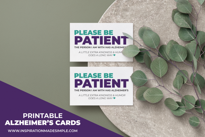 Alzheimer's Cards - Inspiration Made Simple