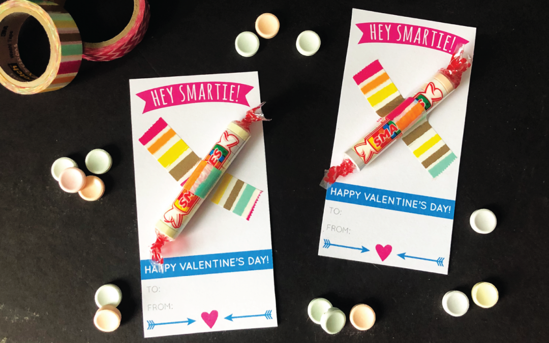 Smartie Valentines with Free Printable