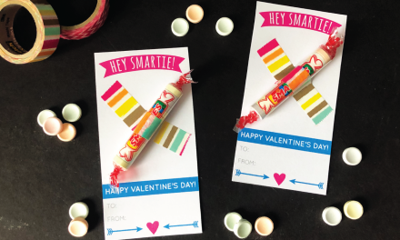 Smartie Valentines with Free Printable
