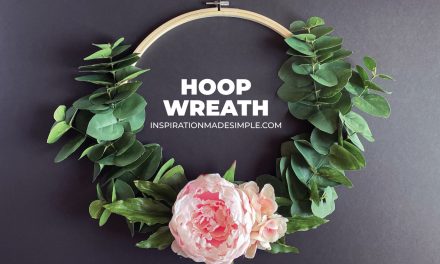 DIY Embroidery Hoop Wreath