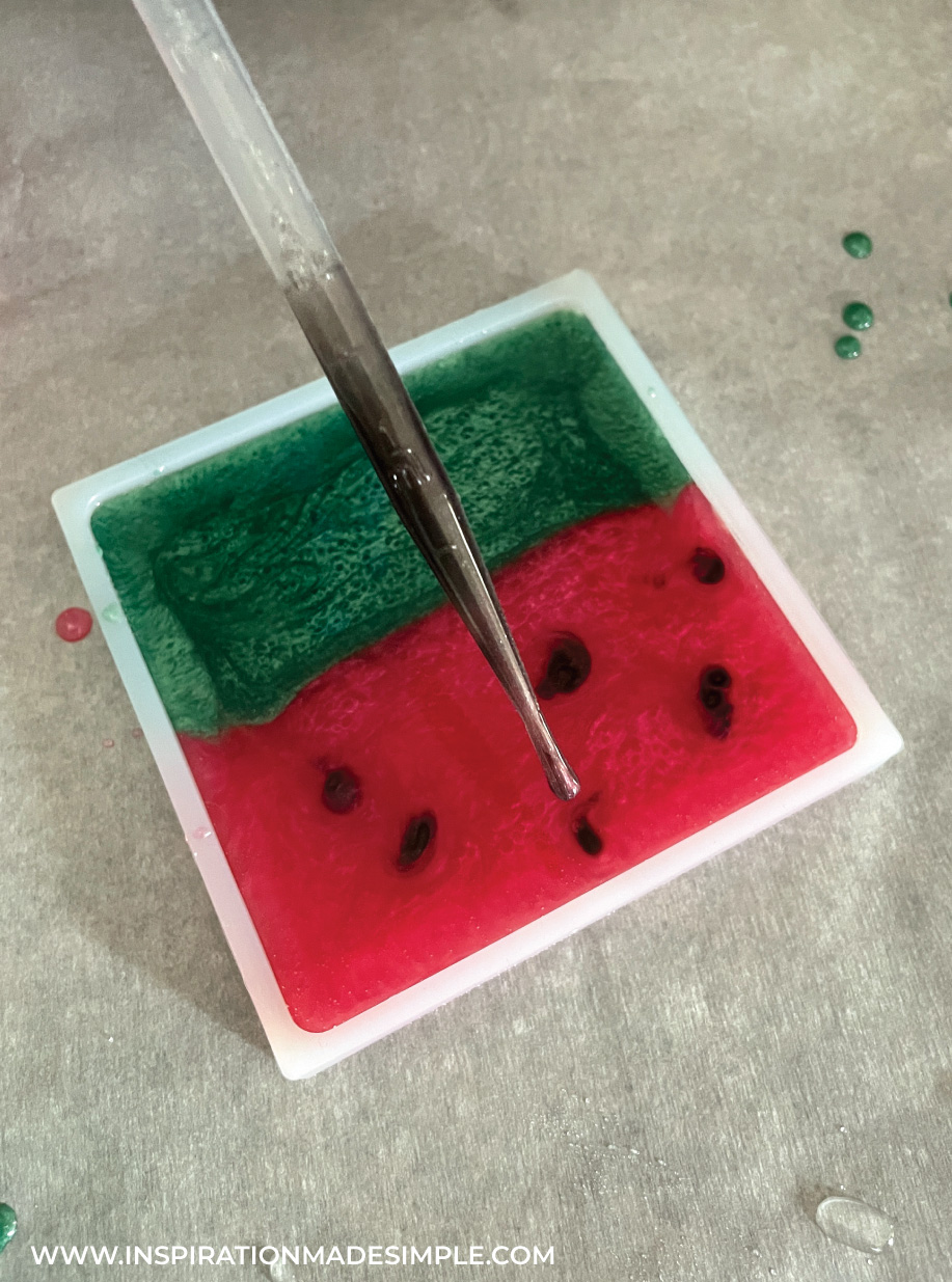 DIY Watermelon Resin Coasters