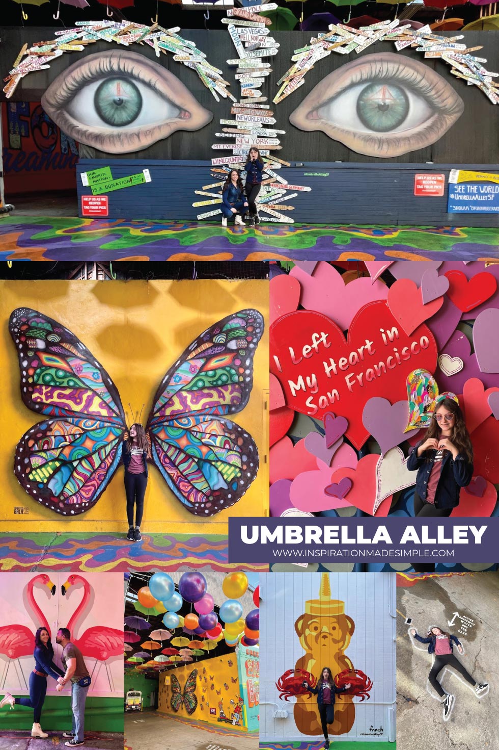 Umbrella Alley San Francisco, Interactive Murals