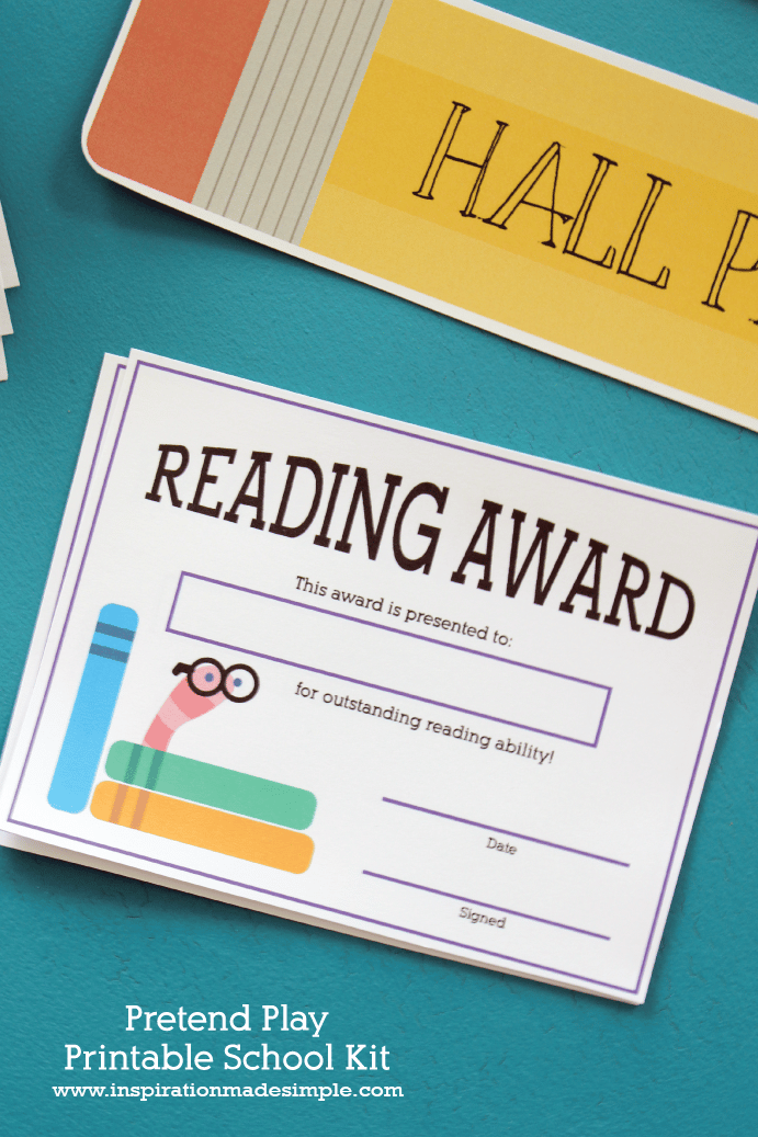 Printable Reading Awards